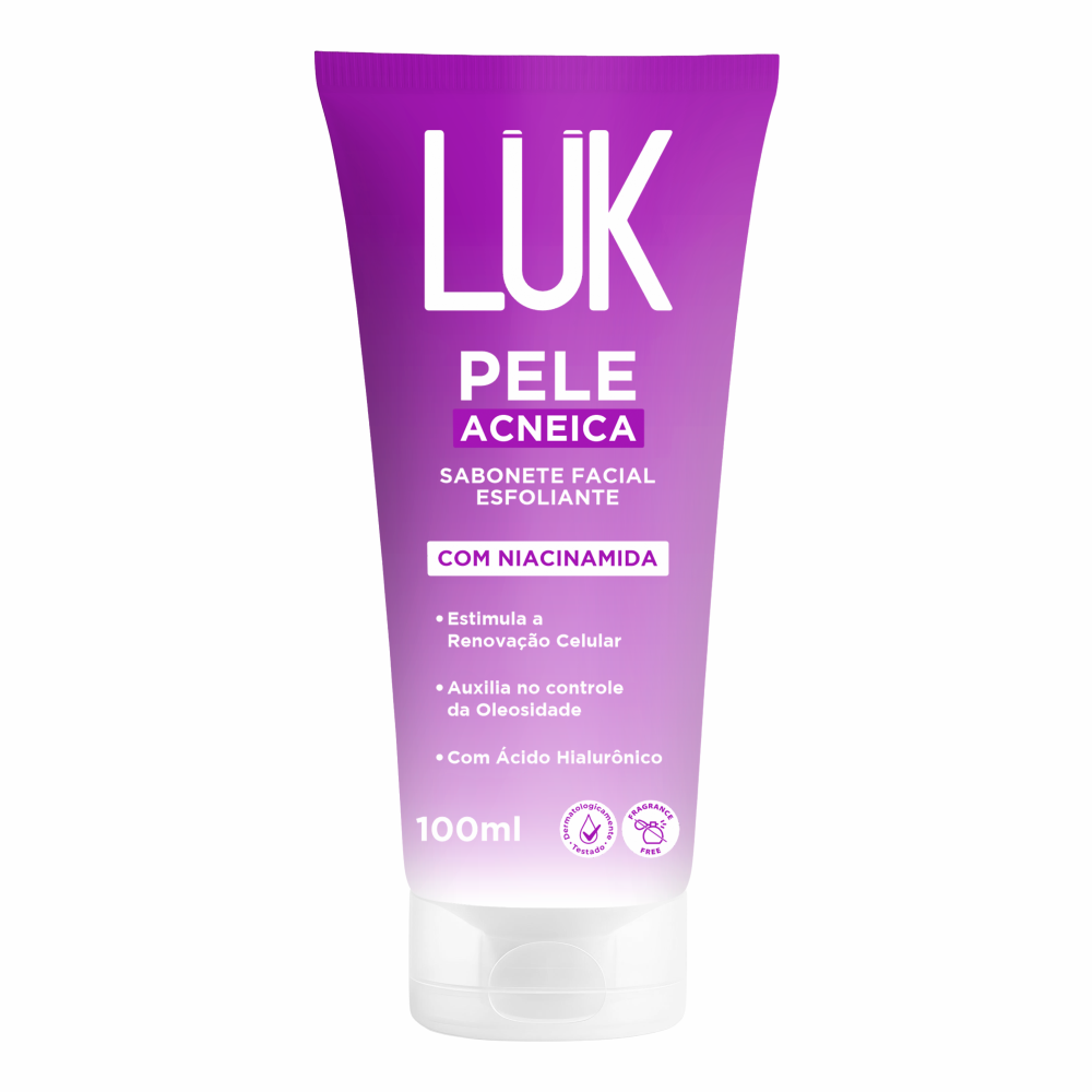 SABONETE FACIAL PELE ACNEICA 100 ML - LUK...